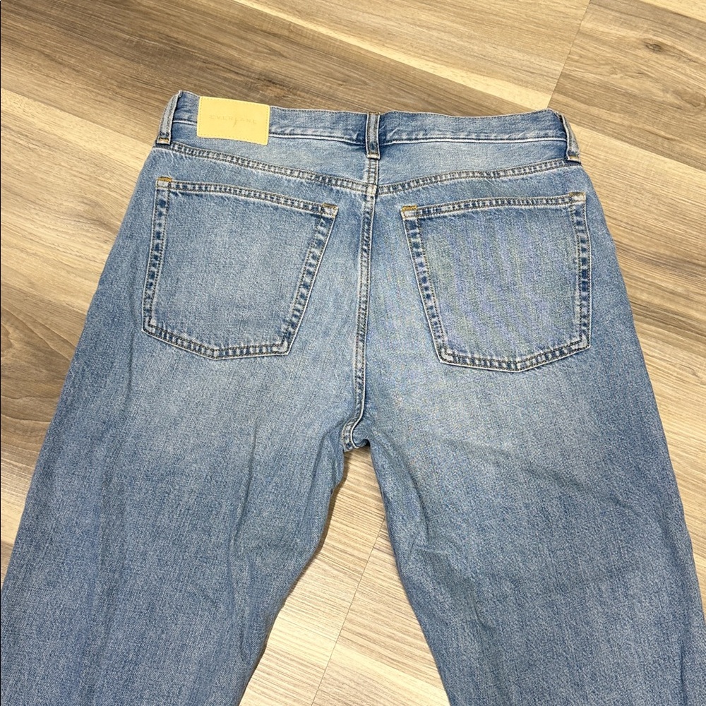 Everlane Blue High-Rise Straight-Leg Jeans - Picture 9 of 10